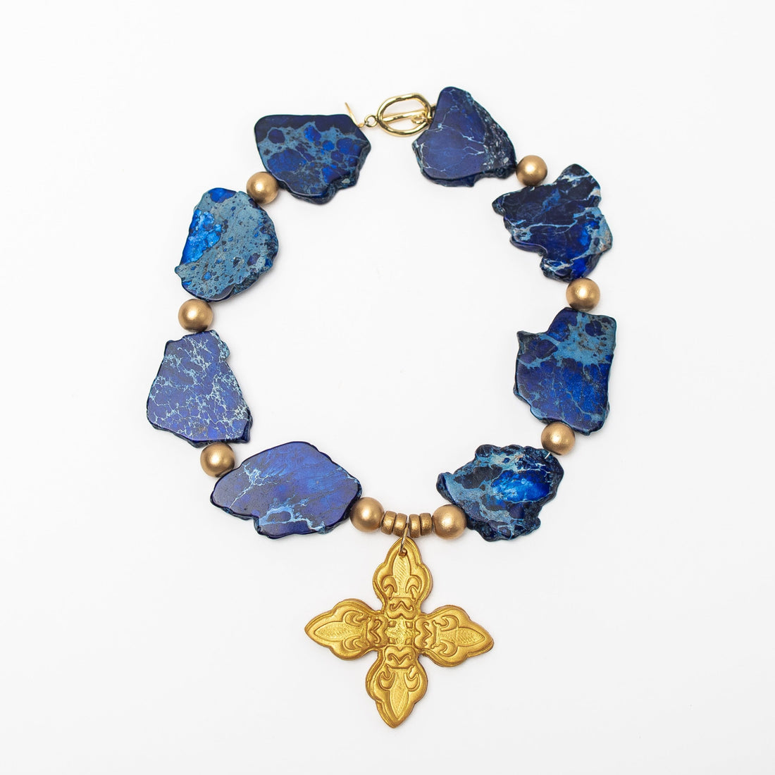 Blue Sea Jasper Nuggets with Kait Cross