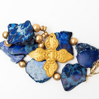 Blue Sea Jasper Nuggets with Kait Cross