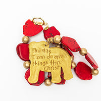 Red Nuggets with Bulldog Necklace