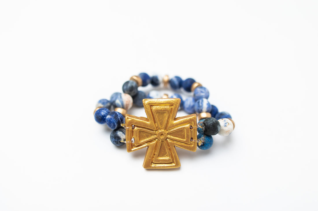 Blue Sodalite with Anna Cross