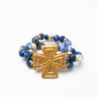 Blue Sodalite with Anna Cross