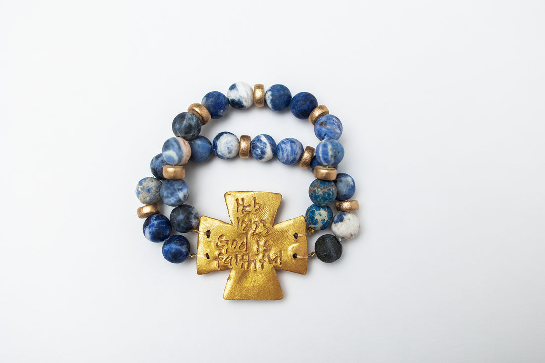 Blue Sodalite with Anna Cross