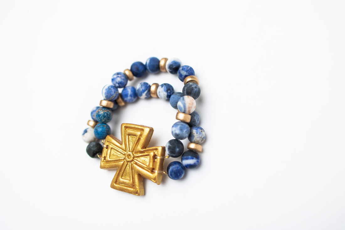 Blue Sodalite with Anna Cross