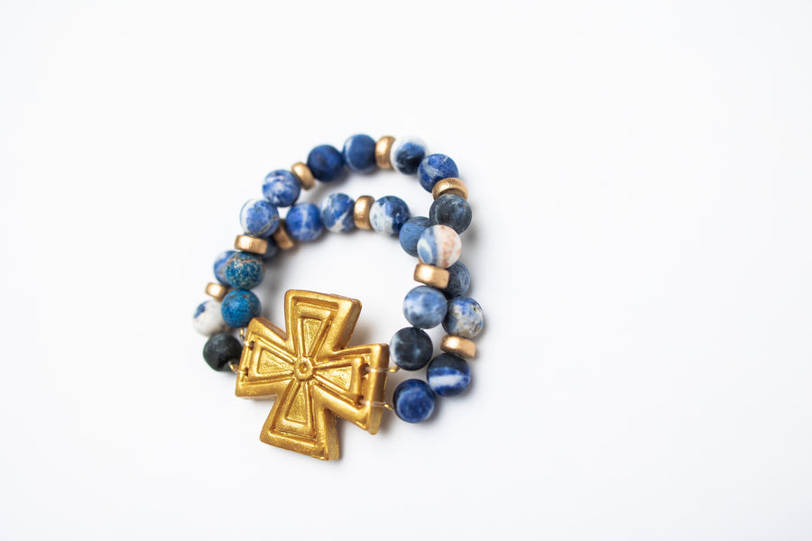 Blue Sodalite with Anna Cross