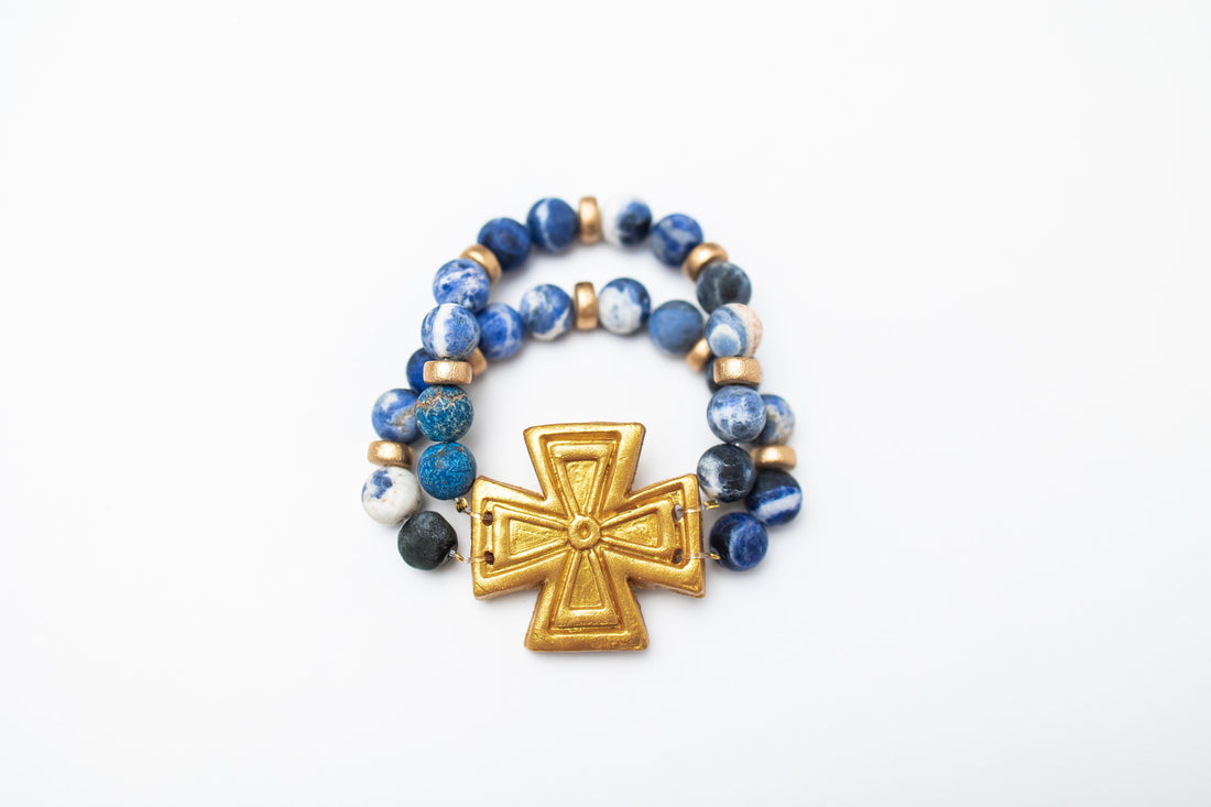 Blue Sodalite with Anna Cross