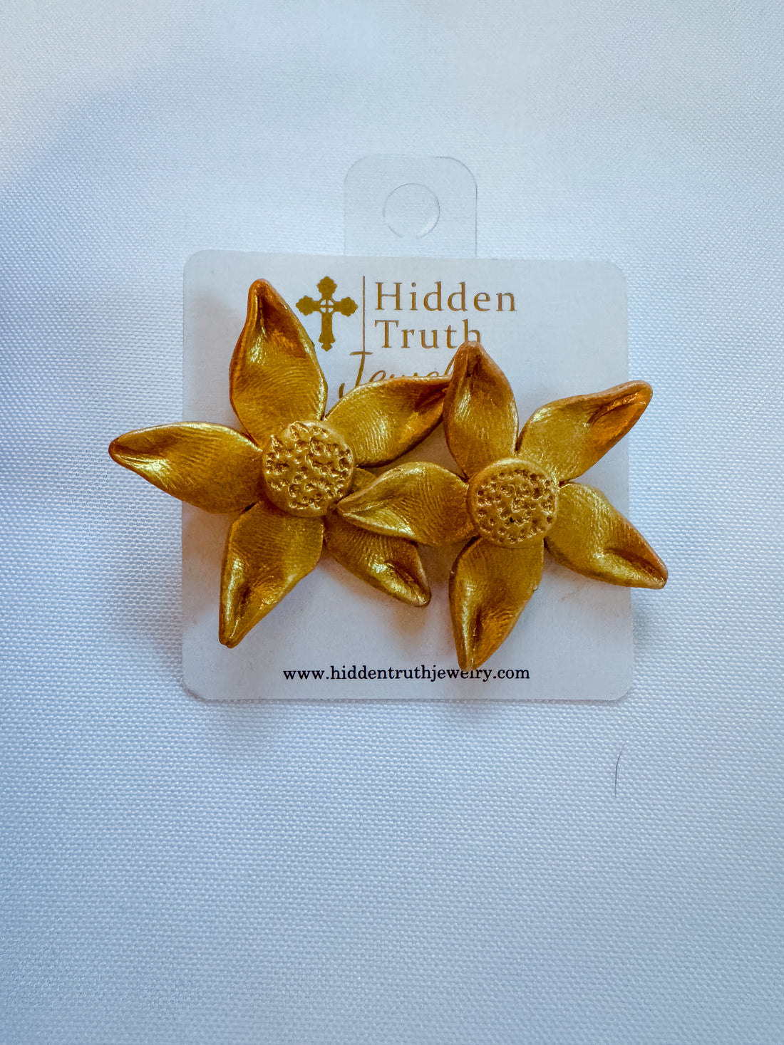 Gold Lily Studs