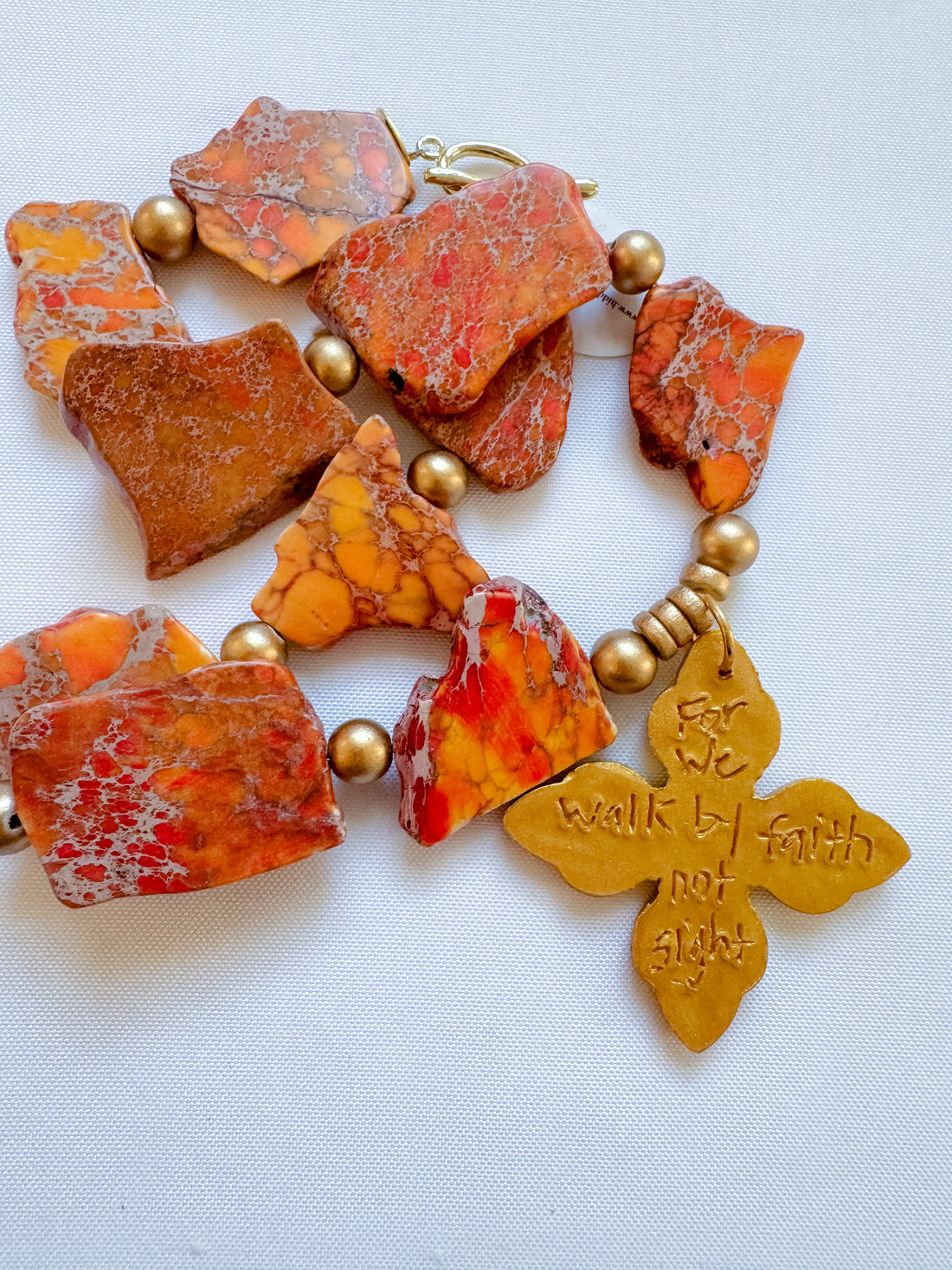 Orange Sea Jasper Nuggets with Kait