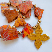 Orange Sea Jasper Nuggets with Kait