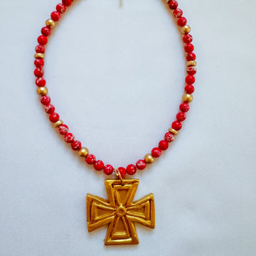 Red Sea Jasper with Anna cross