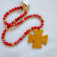 Red Sea Jasper with Anna cross