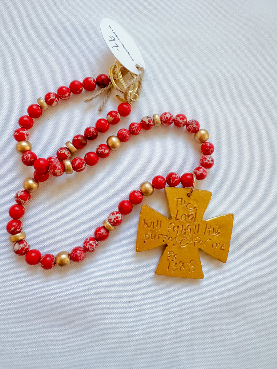 Red Sea Jasper with Anna cross