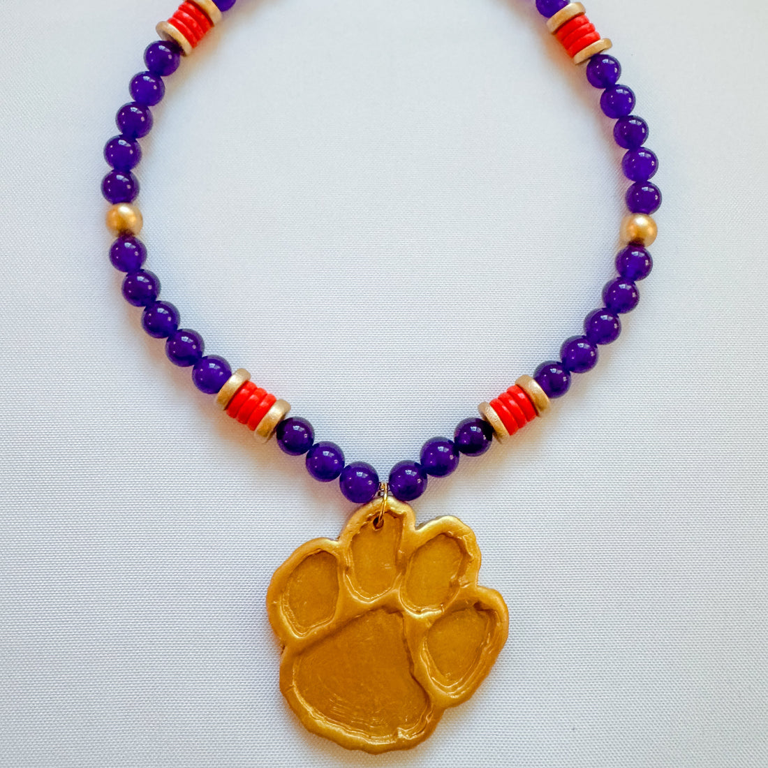 Purple Jade and Orange with Paw