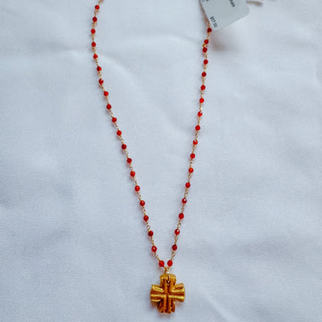 18" Orange Chain with Julia