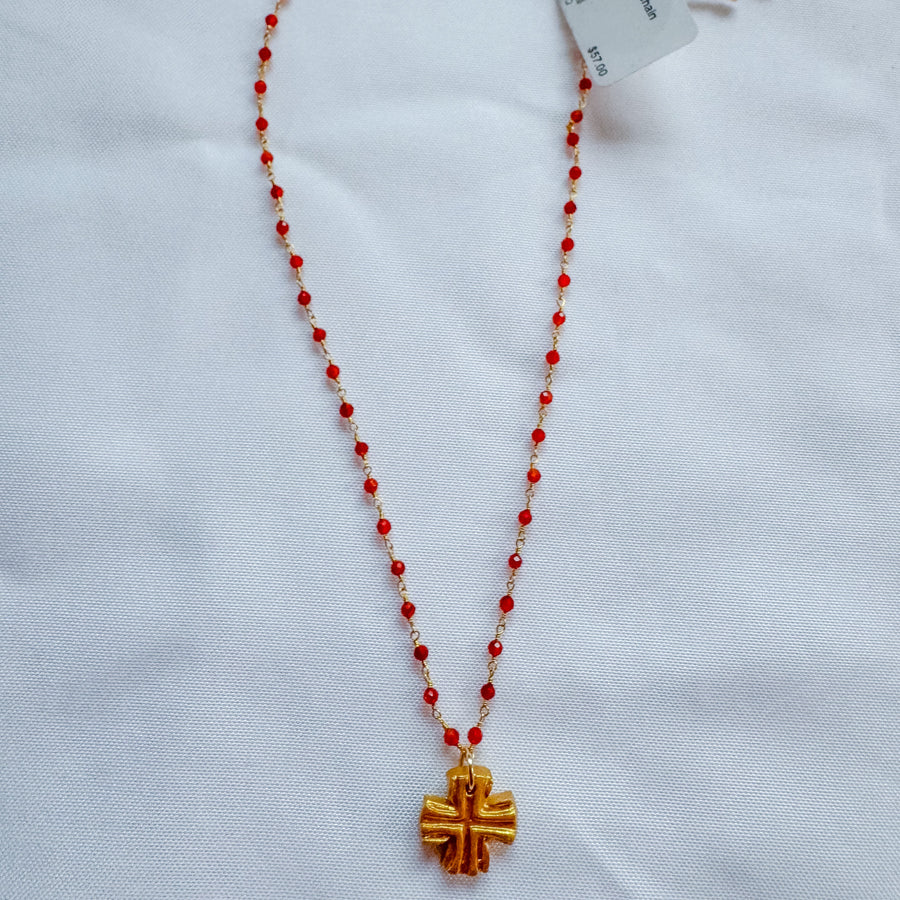 18" Orange Chain with Julia