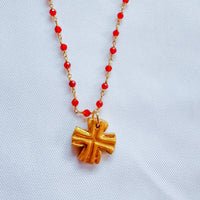 18" Orange Chain with Julia