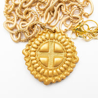 Gold Cable Chain with Annette Cross