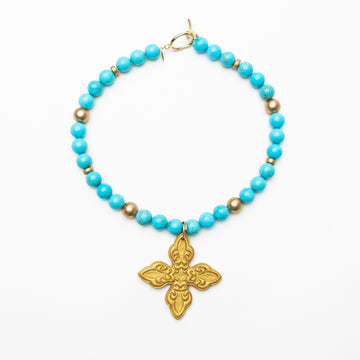 Turquoise Jade with Kait Cross