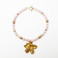 Light Pink Jade with Camellia Blossom