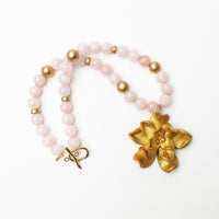 Light Pink Jade with Camellia Blossom