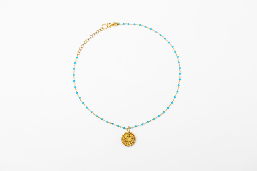 Turquoise Chain with Anchor