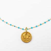 Turquoise Chain with Anchor