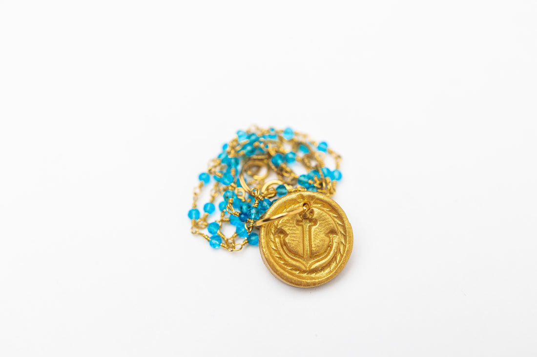 Turquoise Chain with Anchor